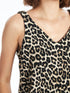 LC Waikiki V Neck Leopard Patterned Strappy Women's Blouse